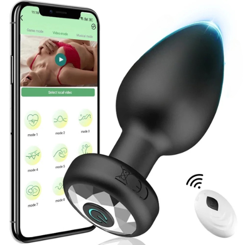 Plug Vibrador Anal Con App y Control Remoto