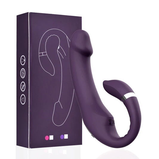 BirdSexy Dildo Vibrador Doble Cabeza con Calefacción Estimulación Punto G