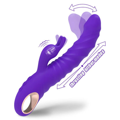 Conejo Vibrador Consolador Rugoso